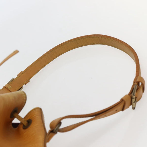 LOUIS VUITTON Epi Petit Noe Shoulder Bag Yellow M44109 LV Auth BA5660