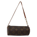 LOUIS VUITTON Monogram Papillon Pouch LV Auth BA5663-1