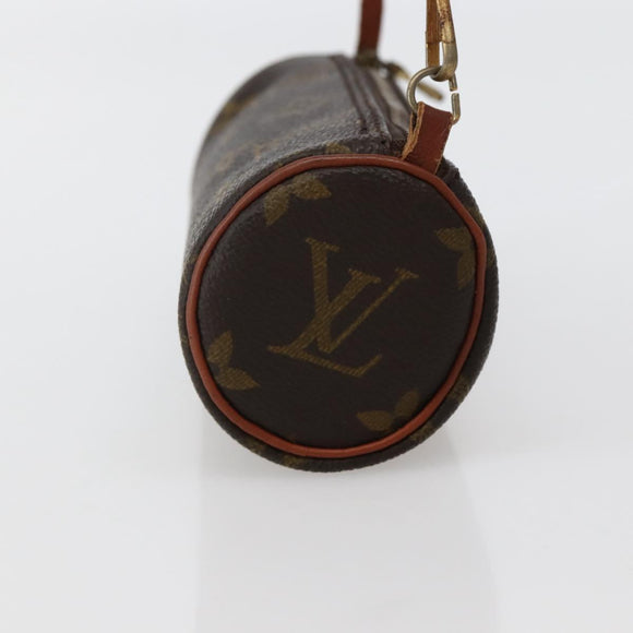 LOUIS VUITTON Monogram Papillon Pouch LV Auth BA5663