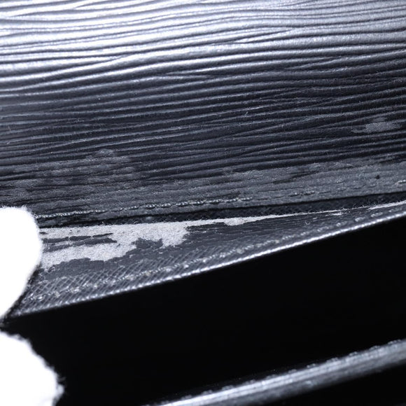 LOUIS VUITTON Epi Serviette Conseiller Business Bag Black M54422 LV Auth BA5667