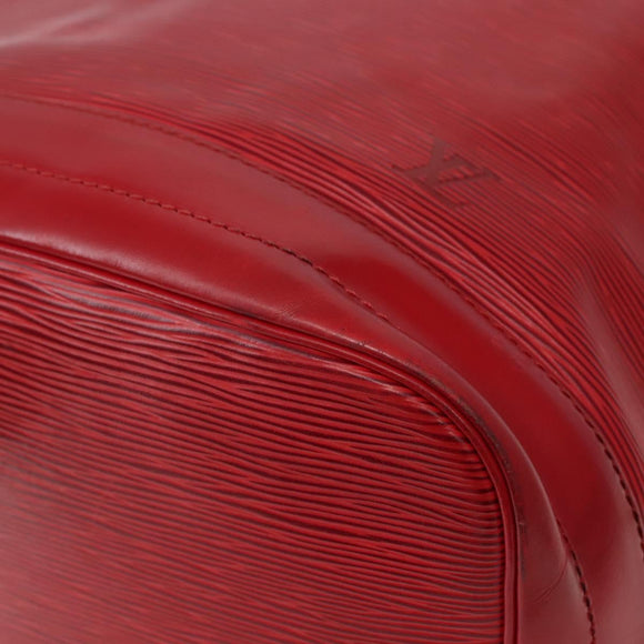 LOUIS VUITTON Epi Noe Shoulder Bag Red M44007 LV Auth BA5668