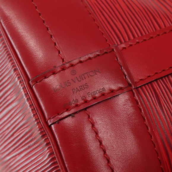 LOUIS VUITTON Epi Noe Shoulder Bag Red M44007 LV Auth BA5668