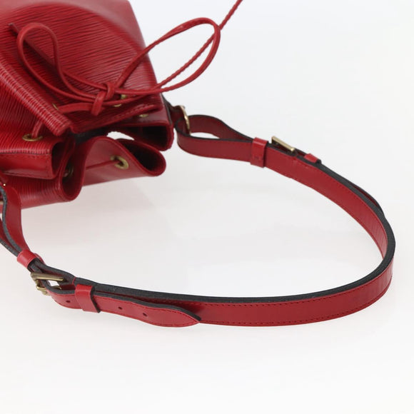 LOUIS VUITTON Epi Noe Shoulder Bag Red M44007 LV Auth BA5668