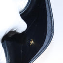 Christian Dior Chain Shoulder Bag Leather Navy Gold Auth BA567-23