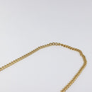 Christian Dior Chain Shoulder Bag Leather Navy Gold Auth BA567-14