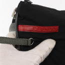 PRADA Sports Shoulder Bag Nylon Black Silver Auth BA5671-18