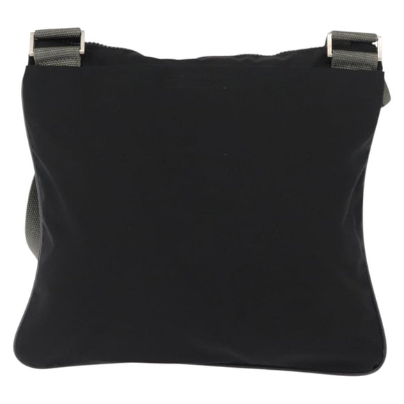 PRADA Sports Shoulder Bag Nylon Black Silver Auth BA5671