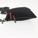PRADA Sports Shoulder Bag Nylon Black Silver Auth BA5671-4