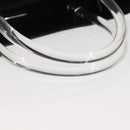 PRADA Hand Bag Leather plastic Black Silver Auth BA5672-7