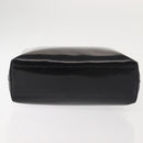 PRADA Hand Bag Leather plastic Black Silver Auth BA5672-5