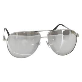 BVLGARI Sunglasses Plastic Gray Silver Auth BA5675