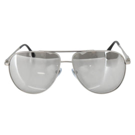 BVLGARI Sunglasses Plastic Gray Silver Auth BA5675 - 0