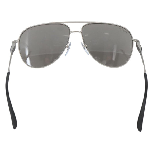 BVLGARI Sunglasses Plastic Gray Silver Auth BA5675