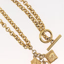 Salvatore Ferragamo Necklace Metal Gold Auth BA5679-4