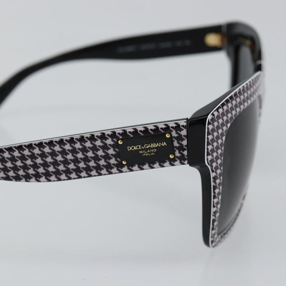 DOLCE&GABBANA Sunglasses Plastic Black Auth BA5680