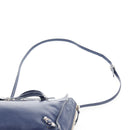 BALENCIAGA Paper Mini Hand Bag Leather 2way Blue Silver 357333 Auth BA5681V-15