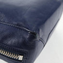 BALENCIAGA Paper Mini Hand Bag Leather 2way Blue Silver 357333 Auth BA5681V-18