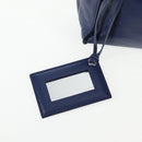 BALENCIAGA Paper Mini Hand Bag Leather 2way Blue Silver 357333 Auth BA5681V-20