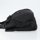 Salvatore Ferragamo Vala Hand Bag Leather Black Gold Auth BA5683-4