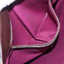 BURBERRY Nova Check Tote Bag Wool Leather Green Brown Auth BA5684-23