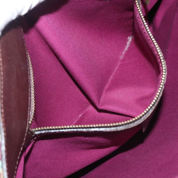 BURBERRY Nova Check Tote Bag Wool Leather Green Brown Auth BA5684