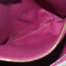 BURBERRY Nova Check Tote Bag Wool Leather Green Brown Auth BA5684-24