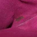 BURBERRY Nova Check Tote Bag Wool Leather Green Brown Auth BA5684-25