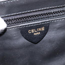 CELINE Shoulder Bag Leather Black Gold Auth BA5688-19