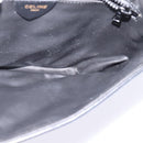 CELINE Shoulder Bag Leather Black Gold Auth BA5688-20