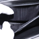 CELINE Shoulder Bag Leather Black Gold Auth BA5688-11