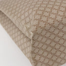 CELINE Macadam Canvas Tote Bag PVC Beige Gold Auth BA5689-13