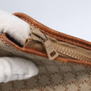 CELINE Macadam Canvas Tote Bag PVC Beige Gold Auth BA5689-15