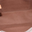 CELINE Macadam Canvas Tote Bag PVC Beige Gold Auth BA5689-17