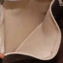 CELINE Macadam Canvas Tote Bag PVC Beige Gold Auth BA5689-20