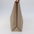 CELINE Macadam Canvas Tote Bag PVC Beige Gold Auth BA5689-4
