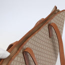 CELINE Macadam Canvas Tote Bag PVC Beige Gold Auth BA5689-6