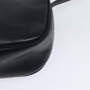 Salvatore Ferragamo Shoulder Bag Leather Navy Gold Auth BA569-16