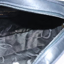 Salvatore Ferragamo Shoulder Bag Leather Navy Gold Auth BA569-17