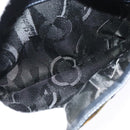 Salvatore Ferragamo Shoulder Bag Leather Navy Gold Auth BA569-20