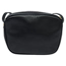 Salvatore Ferragamo Shoulder Bag Leather Navy Gold Auth BA569-2