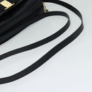 Salvatore Ferragamo Shoulder Bag Leather Navy Gold Auth BA569-7