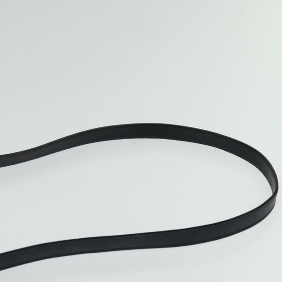 Salvatore Ferragamo Shoulder Bag Leather Navy Gold Auth BA569