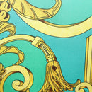 HERMES Carre 90 Scarf ""LES TUILERIE"" Silk Green Auth BA5691-11