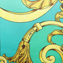 HERMES Carre 90 Scarf ""LES TUILERIE"" Silk Green Auth BA5691-12