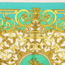 HERMES Carre 90 Scarf ""LES TUILERIE"" Silk Green Auth BA5691-3