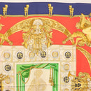 HERMES Carre 90 Scarf ""HOMMAGE A CHARLES GARNIER"" Silk Navy Auth BA5692-3