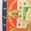 HERMES Carre 90 Scarf ""HOMMAGE A CHARLES GARNIER"" Silk Navy Auth BA5692-5