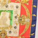 HERMES Carre 90 Scarf ""HOMMAGE A CHARLES GARNIER"" Silk Navy Auth BA5692-7