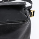 MCM Vicetos Logogram Shoulder Bag PVC Black Gold Auth BA5693-14