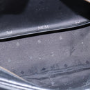 MCM Vicetos Logogram Shoulder Bag PVC Black Gold Auth BA5693-11